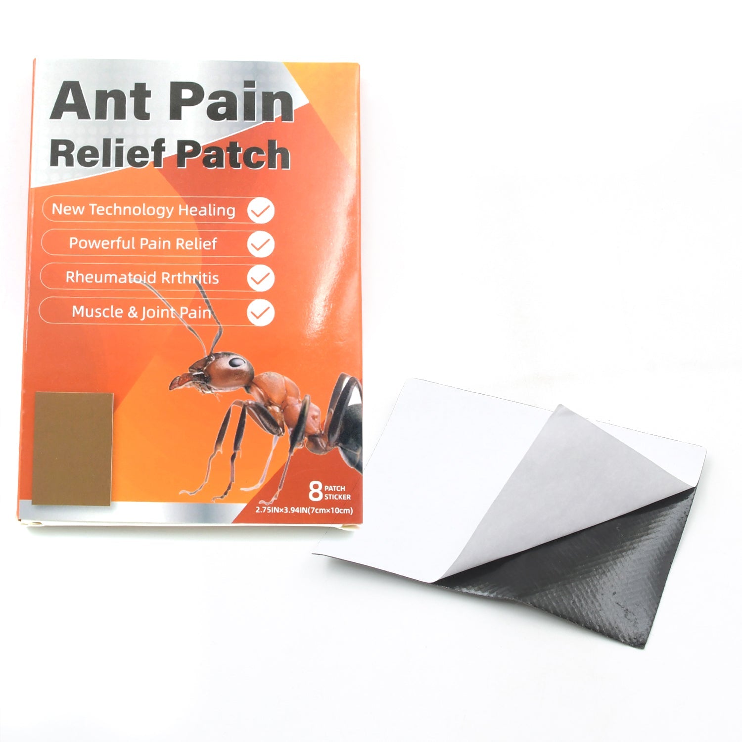 12559 Ant Pain Relief Patch - Pack of 8 Patches | Instant Relief from Muscular Pain & Joint Pain| Natural Pain Relief Patches | Powerful Pain Relief, No Side Effects 12559 Ant Pain Relief Patch - Pack of 8 Patches | Instant Relief from Muscular Pain & Joint Pain| Natural Pain Relief Patches | Powerful Pain Relief, No Side Effects